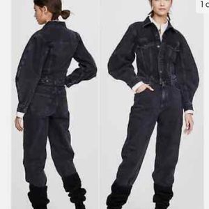 AGOLDE Balloon Sleeve Jumpsuit in Photogram